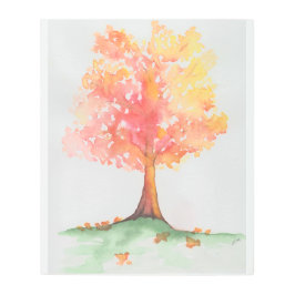 Impresión En Metal Árbol otoñal