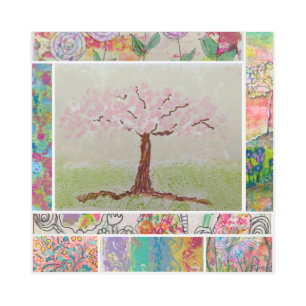 Impresión En Metal Árbol rosa en flor