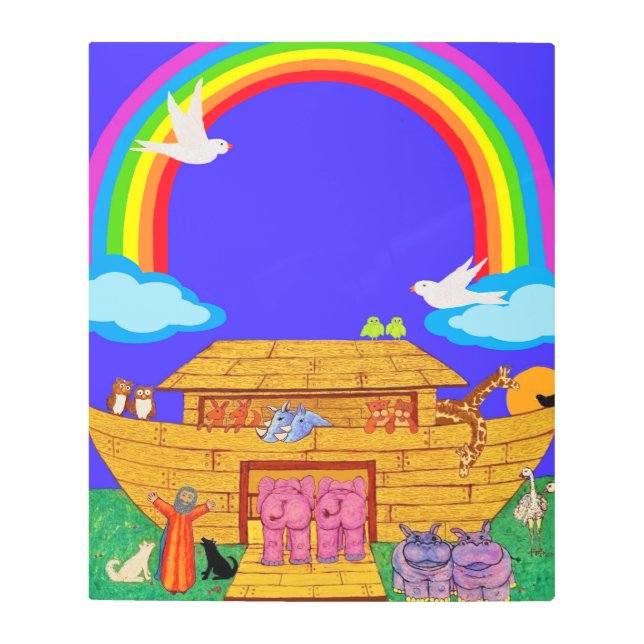 Impresión En Metal Arca de Noé (Anverso)