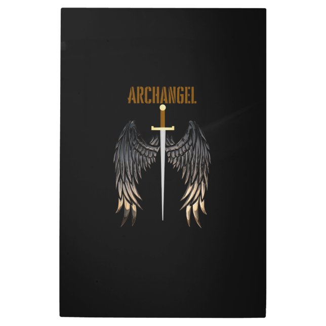 IMPRESIÓN EN METAL ARCHANGEL SWORD  (Anverso)