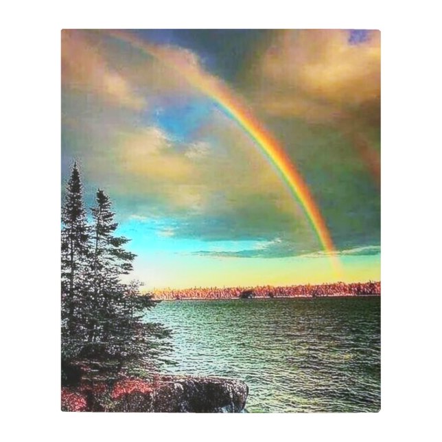 Impresión En Metal arcoíris celestiales (Anverso)