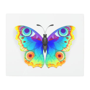 Impresión En Metal Arcoiris mariposa Peacock Eye