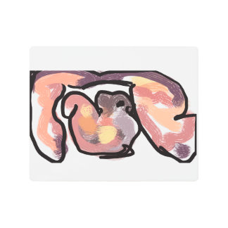 Impresión En Metal Ardilla de otoño de la puesta del sol