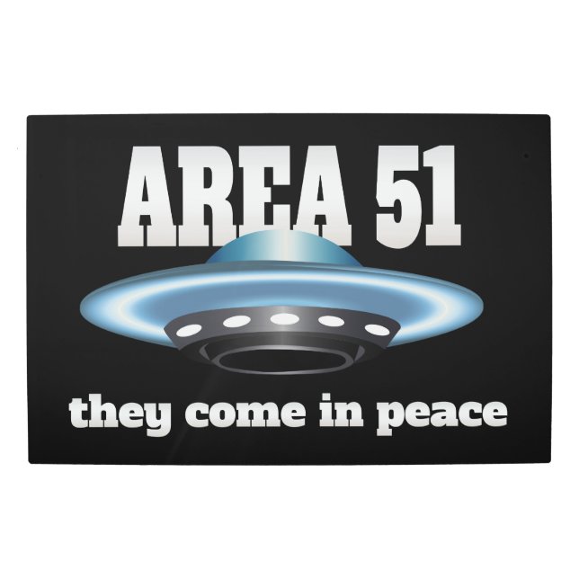 Impresión En Metal Área 51 (Anverso)