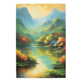 Impresión En Metal Armonía develada como un valle tranquilo