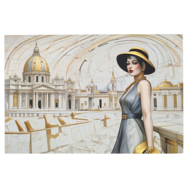 Impresión En Metal Arrivederci, Roma (Anverso)