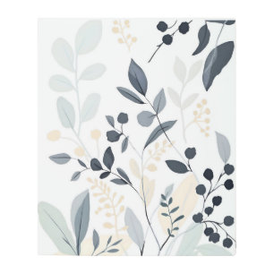 Impresión En Metal Art. Botánico minimalista. Dormitorio Master