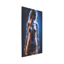 Asombroso chica brillando con destellos