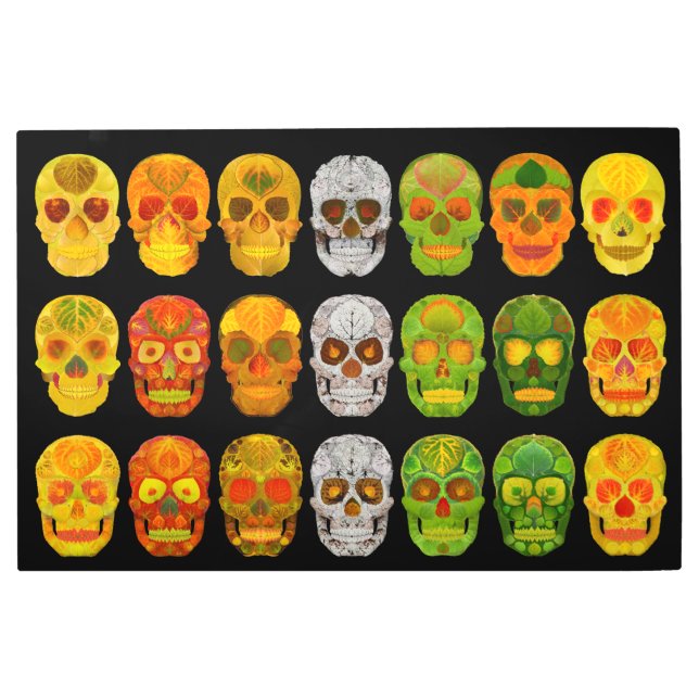 Impresión En Metal Aspen Leaf Skull Medley 2018 (Anverso)