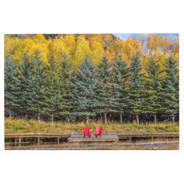 Impresión En Metal Aspens en otoño