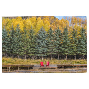 Impresión En Metal Aspens en otoño