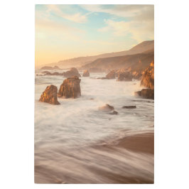 Impresión En Metal Atardecer costero