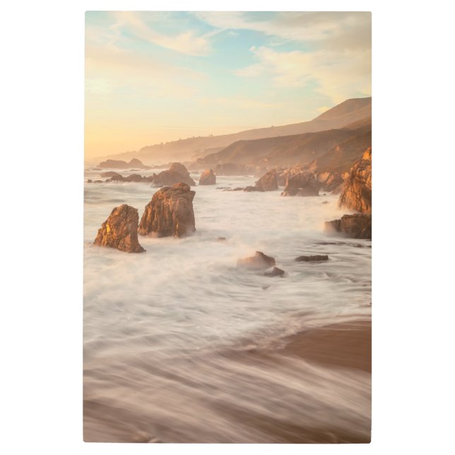 Impresión En Metal Atardecer costero (Anverso)