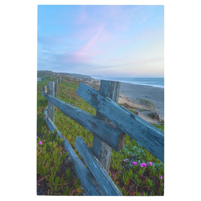 Impresión En Metal Atardecer costero (Anverso)