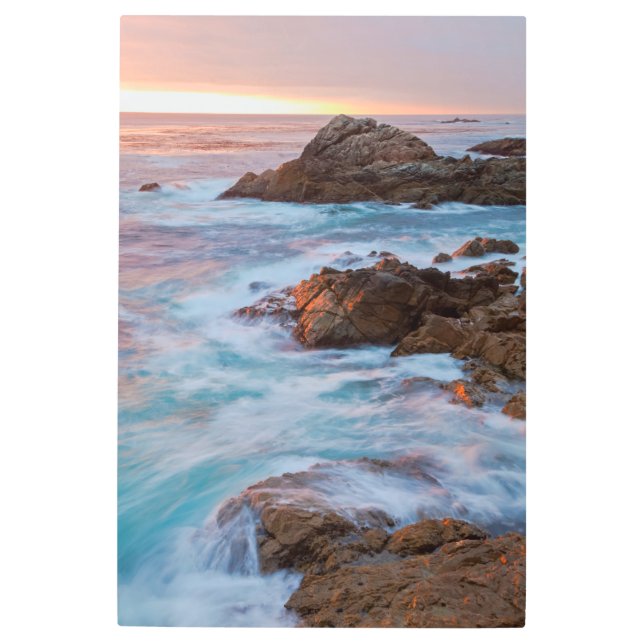 Impresión En Metal Atardecer costero (Anverso)