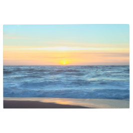 Impresión En Metal Atardecer costero