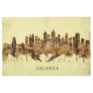 Impresión En Metal Atlanta Georgia Cityscape