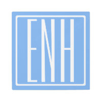 Audaz Monograma Moderno 3 Iniciales | Azul suave