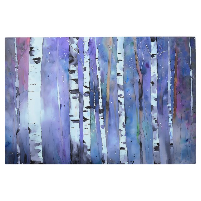 Impresión En Metal Aurora entre los pájaros (Anverso)