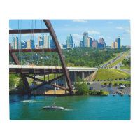 Austin, Texas Skyline con murciélagos sobre el lag