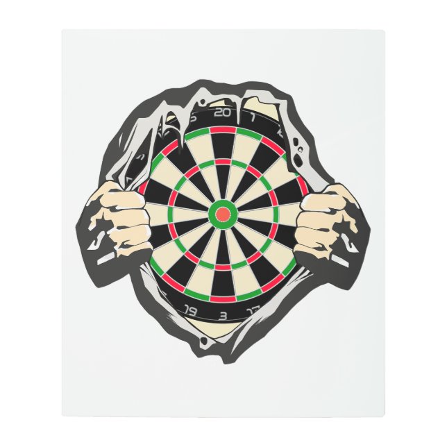 Impresión En Metal Avance hacia el Bullseye - Ultimate Dartboard (Anverso)