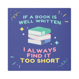 Impresión En Metal Avid Reader I - Cita de Jane Austen