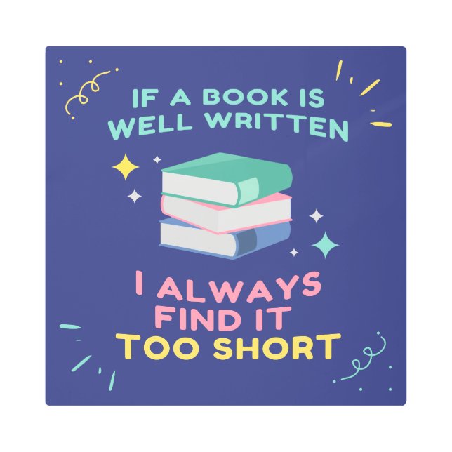 Impresión En Metal Avid Reader I - Cita de Jane Austen (Anverso)