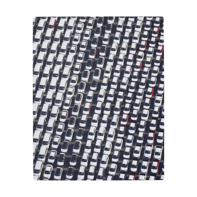 Impresión En Metal Aviso sobre el lote de automóviles (Anverso)