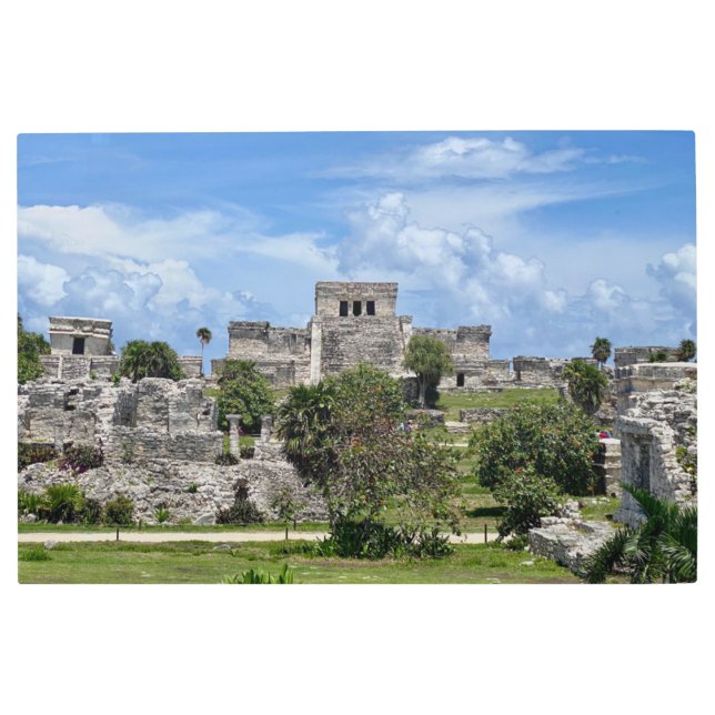 Impresión En Metal AWorld2Celebrate: El Castillo de Tulum (Anverso)