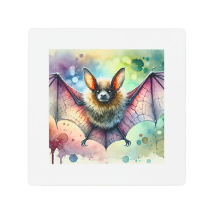 Impresión En Metal Azores Noctule Bat 090724AREF122 - Watercolor