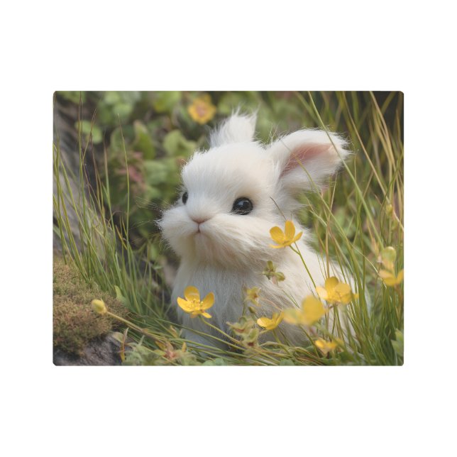 Impresión En Metal Baby Bunny (Anverso)