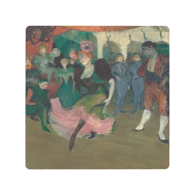 Impresión En Metal Bailando con la pintura Bolero - Toulouse-Lautrec (Anverso)
