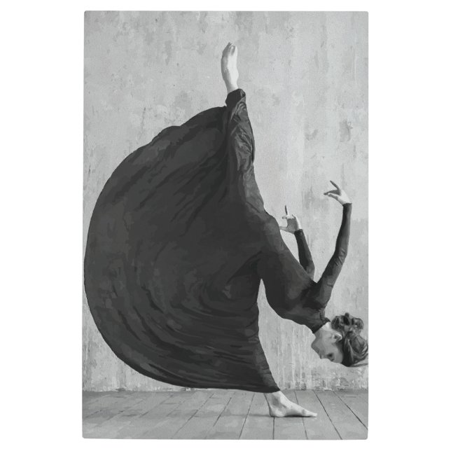 Impresión En Metal Bailarina de ballet victoriana en movimiento (Anverso)