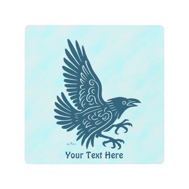 Impresión En Metal Baile Blue Raven (Anverso)