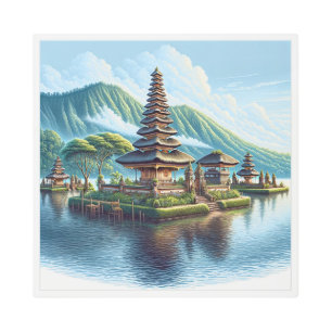 Impresión En Metal Bali, Indonesia - Templo Pura Ulun Danu