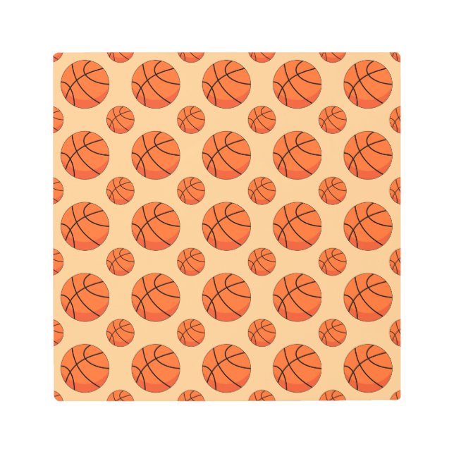 Impresión En Metal Baloncesto personalizado (Anverso)