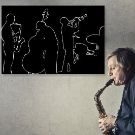 Impresión En Metal Banda de Jazz