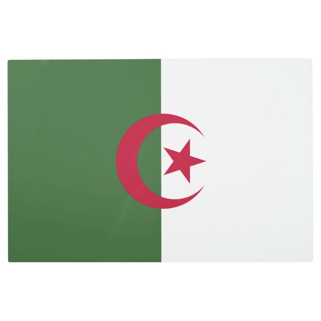 Impresión En Metal Bandera de Argelia (Anverso)