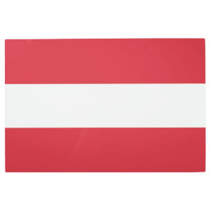 Impresión En Metal Bandera de Austria