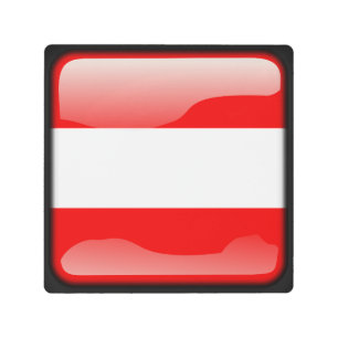 Impresión En Metal Bandera de Austria