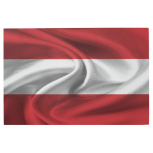 Impresión En Metal Bandera de Austria