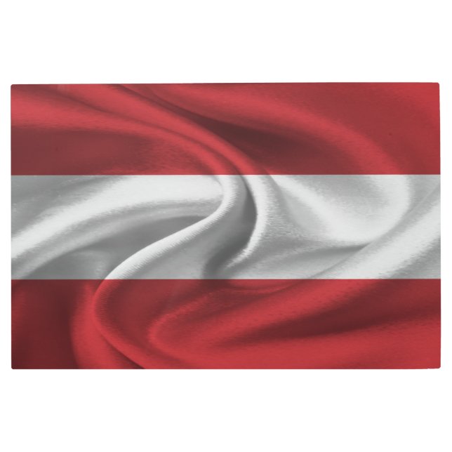 Impresión En Metal Bandera de Austria (Anverso)