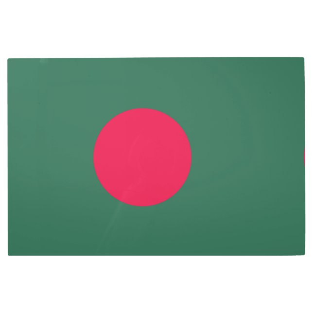 Impresión En Metal Bandera de Bangladesh (Anverso)