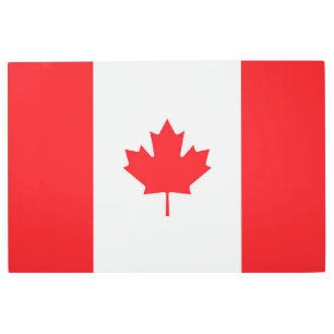 Impresión En Metal Bandera de Canadá