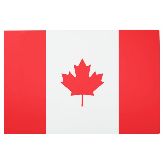 Impresión En Metal Bandera de Canadá (Anverso)