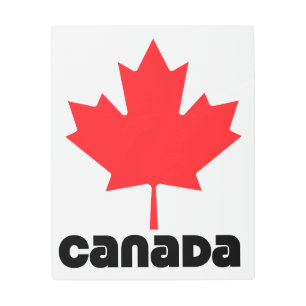 Impresión En Metal Bandera de Canadá