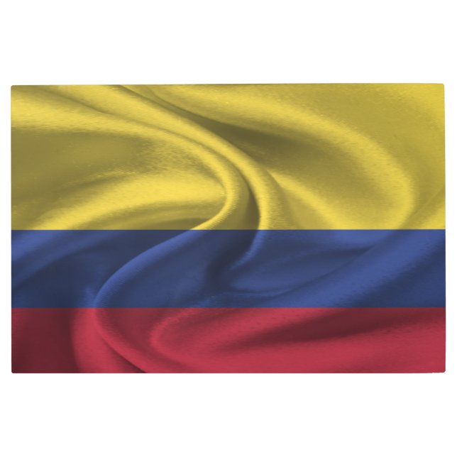Impresión En Metal Bandera de Colombia (Anverso)