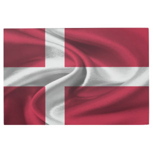 Impresión En Metal Bandera de Dinamarca