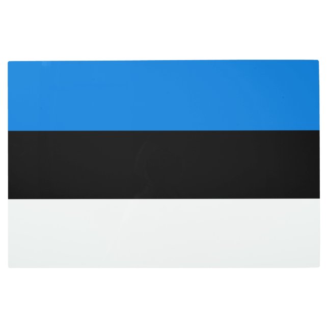 Impresión En Metal Bandera de Estonia (Anverso)