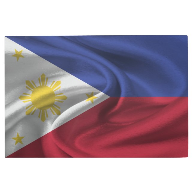 Impresión En Metal Bandera de Filipinas (Anverso)
